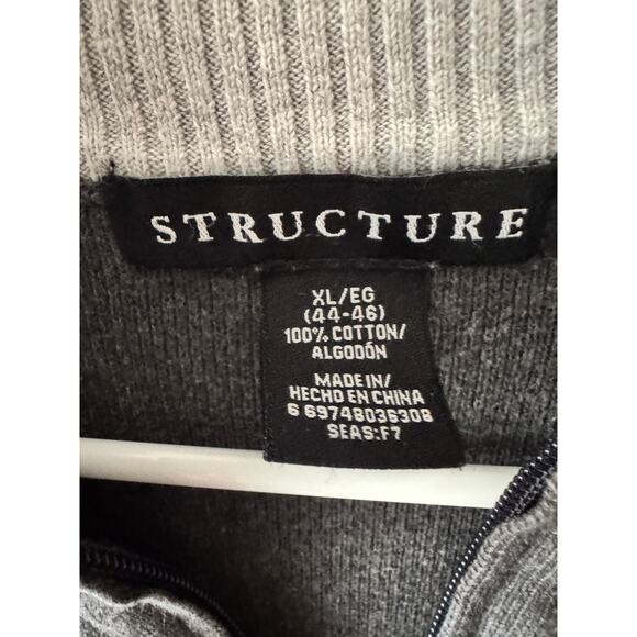 Structure Full Zip Mock Neck Sweater Jacket, Size XL - Picture 5 of 9